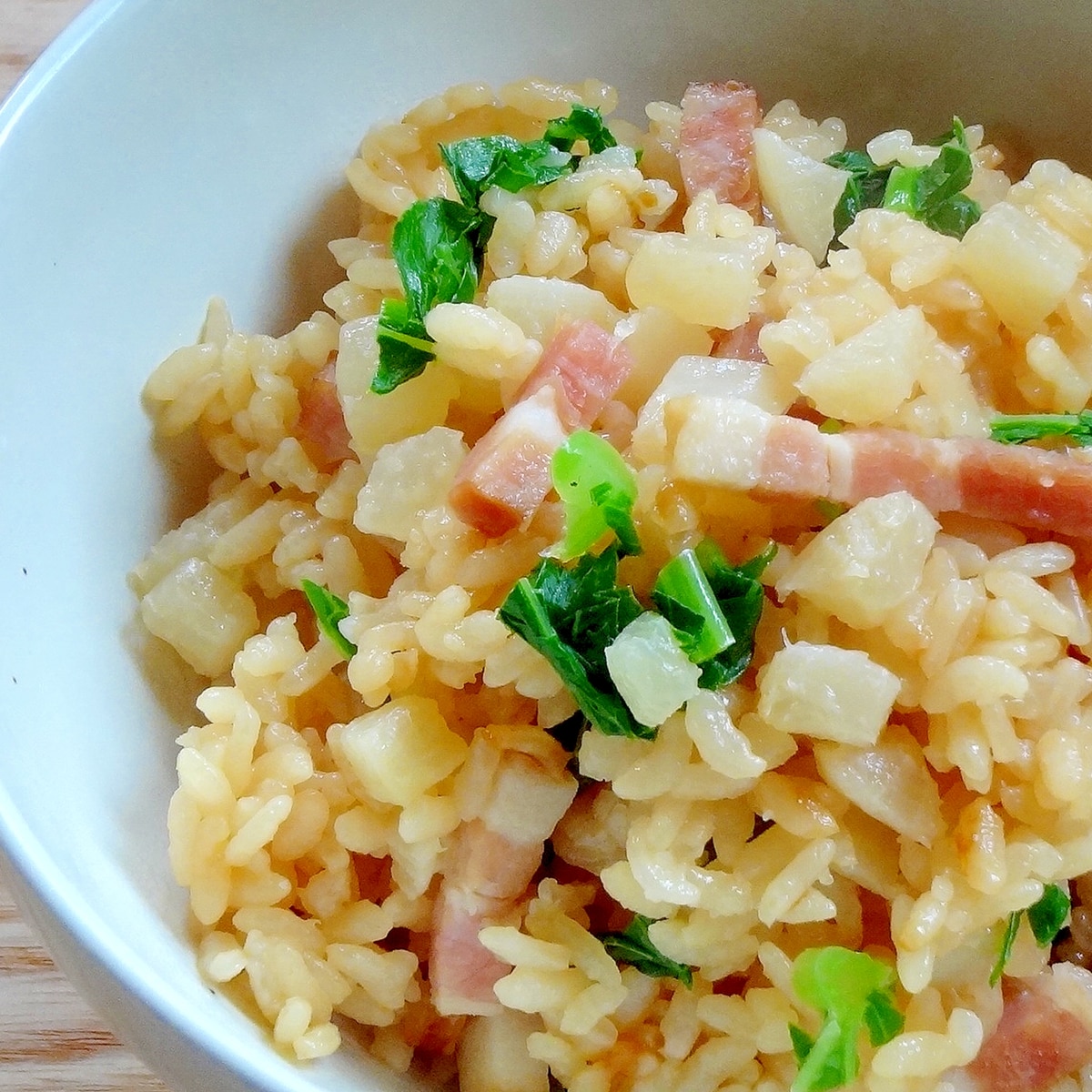 大根とベーコンの炊き込みご飯 レシピ 作り方 By やさい食堂わさび 楽天レシピ 大根とベーコンの炊き込みご飯 レシピ 作り方 By やさい食堂わさび 楽天レシピ
